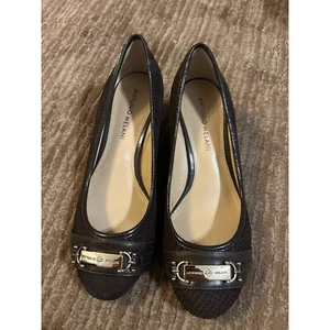 Antonio Melani Pumps Block Heel Dressy Career Shoes Brown Size 7M - Picture 1 of 3