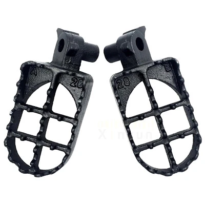 Motocross Mx Dirt 自行车脚钉灰色铁杆适用于 2003 2004 年铃木 RM125 RM250 — 第 1/4 张图片