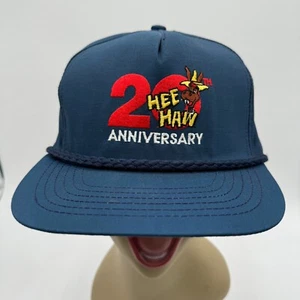 Vintage Hee Haw 20th Anniversary Trucker Hat Rope Snapback Humor 80s 90s USA - Picture 1 of 6