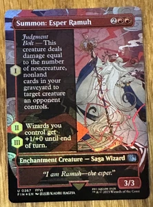 MTG Final Fantasy, Summon: Esper Ramuh - Borderless Foil - Picture 1 of 1