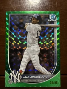 Jazz Chisholm Jr. 2025 Bowman Chrome Veteran Green Geometric 36/99 Q5701 - Bild 1 von 7