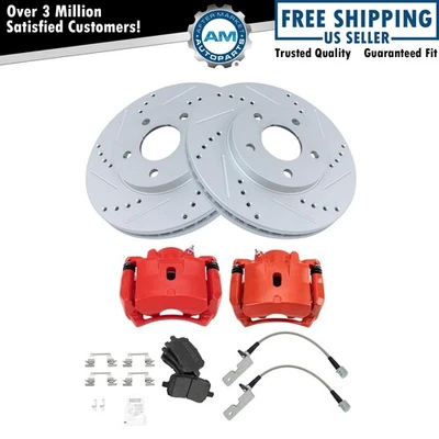 Комплект переднего тормоза и ротора подходит для Chevrolet HHR 2006-2011 годов выпуска - Изображение 1 из 4