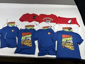 Lot 11 Bundle Under Armour Big Boys Back To School T-Shirt Assorted Colors NWT - Picture 1 of 5