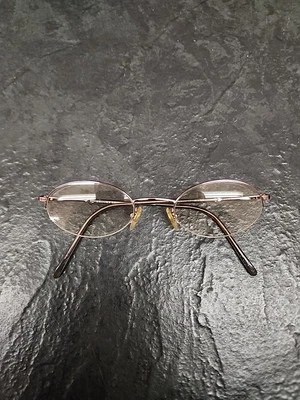 Marco de gafas Brooks Brothers para mujer plateado metal ovalado 47-20-140 Foto 1 de 4