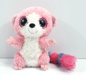 Ty Beanie Boos Bubblegum The Pink Lemur Plush Teddy Soft Toy 2009 RARE - Picture 1 of 10
