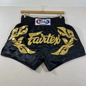 Fairtex "ETERNAL GOLD" Muay Thai Kickboxshorts Größe Large schwarz/gold - Bild 1 von 10
