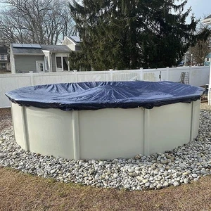 27’ ft. Round Pool Winter Cover for Above Ground Pools – 8-Year Warranty, Cold a - Bild 1 von 5
