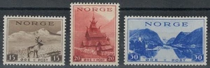 NORVEGIA 1938-39 Vedute 3v MH* - Bild 1 von 1