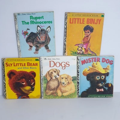 A Little Golden Book Bundle Vintage 1970s To 1980s Golden Press 5 Childrens Book - Image 1 of 4