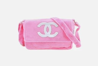 Bolso Bandolera Chanel Precision VIP GWP Difuso ROSA con Logo Blanco Nuevo con Etiquetas Foto 1 de 4