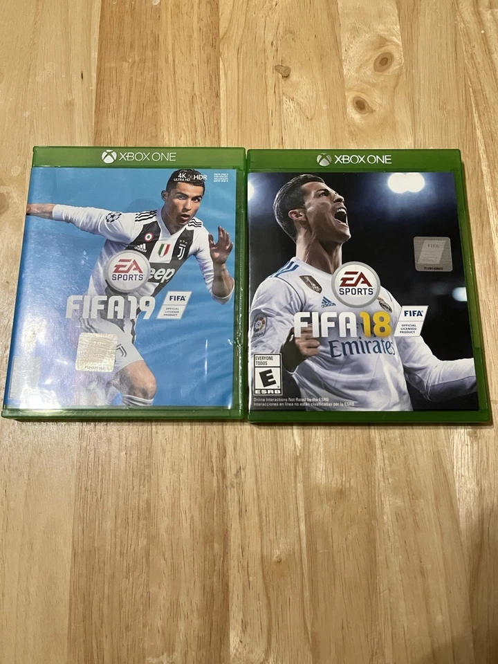 EA Sports FIFA 18 y 19 Lote XBOX ONE Cristiano Ronaldo Real Madrid Juventus Foto 1 de 1