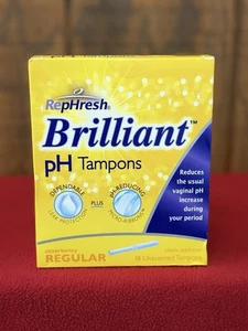 Tampones sin perfume RepHresh Brilliant PH descontinuados absorción regular 18 unidades - Imagen 1 de 8