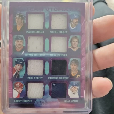 2022-23 LEAF IN THE GAME USED JERSEY /40 LEMIEUX MESSIER BOURQUE GOULET - Image 1 of 2