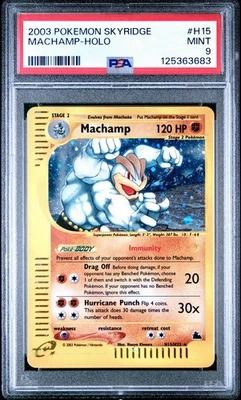2003 Pokemon Skyridge Machamp Holo H15 PSA 9  - image 1 of 4