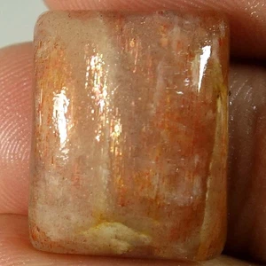 100% Natural Golden Sunstone Cushion Cabochon AA+ Nice  23.20Cts. 15x 18x 07xmm - Picture 1 of 3