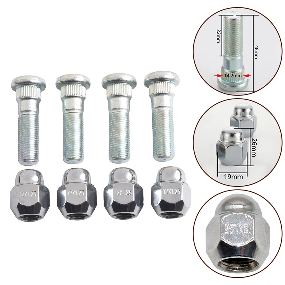 Wheels Bolts and Lug Nuts Replacement Compatible With Multiple Subarus - Image 1 of 4