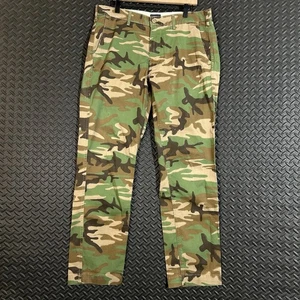 Pantalones de mezclilla para hombre Levi's verde marrón camuflaje militar pierna recta talla 34X33 - Imagen 1 de 10