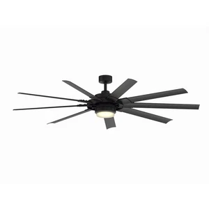 Fanimation Ceiling Fan Studio Collection Slinger v2 72” •BLACK• Remote - Picture 1 of 24