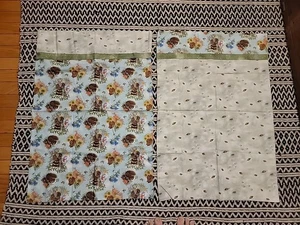 Set of 2 Handcrafted Standard Woodland Animals Pillowcases  - Picture 1 of 5