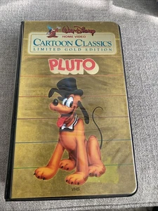 Walt Disney Cartoon Classics Limited Gold Edition Pluto VHS - Imagen 1 de 3