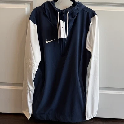 Sudadera con capucha Nike Quarter Zip azul marino blanco nueva con etiquetas para hombre XL FJ9536-422 Foto 1 de 2
