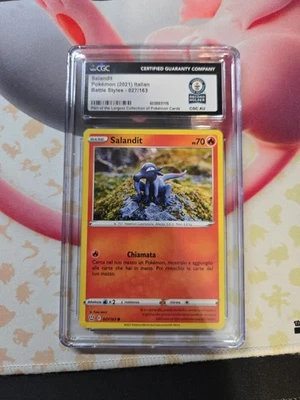 Guiness World Record Holder ❤️‍🔥 1 Of 1 (CGC) - Salandit 27/163 - Pokémon Card - Image 1 of 2