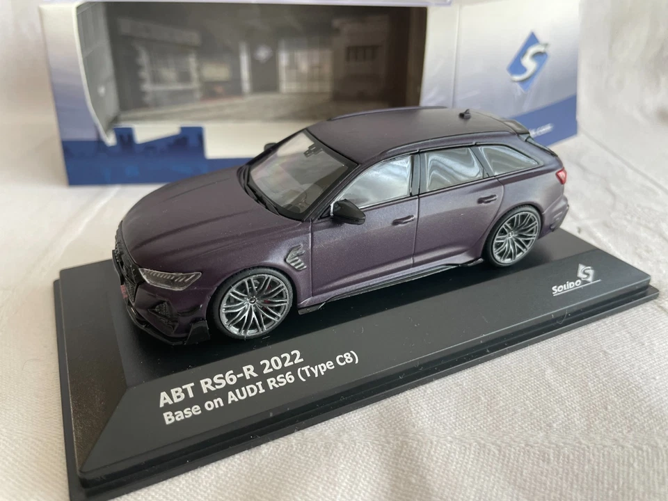 Audi A6 RS6 ABT-R C8 break avant 2022 merlin purple matt - 1/43 Solido - Photo 1/4