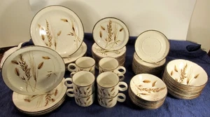 VINTAGE LOT OF 64 STONEHENGE ENGLAND MIDWINTER BROWN OATS STONEWARE  (EZS003654) - Picture 1 of 11