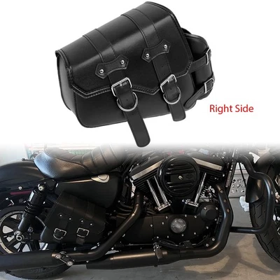 Bolsa de equipaje para silla de montar derecha + correas de montaje para Harley Sportster Iron 883 Foto 1 de 4