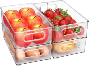 4-Stücke Stackbarer Fridge-Organiser für Pantry & Küche - Bild 1 von 8