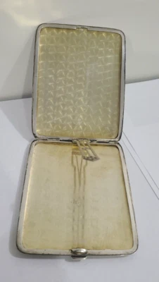 Antico Argento Sterling Sigaretta Custodia, Elgin Am. Mfg. Co Iniziali W. A. H - Immagine 1 di 4