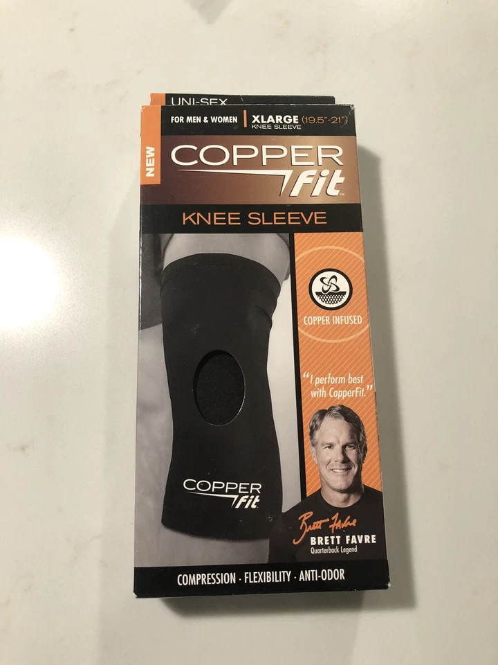 COPPER FIT COMPRESSION KNEE SLEEVE ADULT UNISEX X-LARGE New Sealed - Image 1 of 1