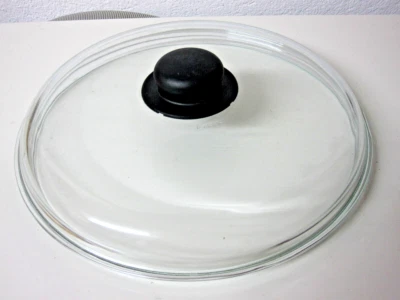 Topfdeckel-Glas PYREX - HITZESTABIL - Innenrand⌀27,5cm - Außen⌀29,3cm - Bild 1 von 4