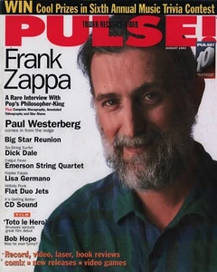PULSE Magazine 08/1993 Frank Zappa Paul Westerberg Dick Dale Lisa Germano Rare - Foto 1 di 2