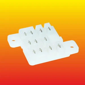 SCHRACK RM78702 2-1393844-3 SOCKET RELAY 11 PIN WHITE PCB MOUNT FOR RM Series - Picture 1 of 2