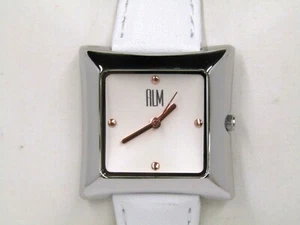 RLM Square Leather Strap Watch White - Picture 1 of 6