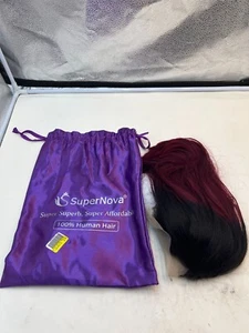 (QTY 1) Supernova 99J Burgundy Color Body Wave 5*5 13x4 HD Lace Front Wigs - Picture 1 of 2