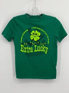 GAP Shirt Jungen M Bio Baumwolle Kurzarm "Extra Lucky" grün - Bild 1 von 4
