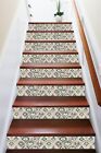 3D Scales Art Floral 1 Tile Marble Stair Risers Decoration Vinyl Wallpaper Mural