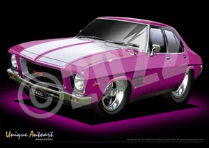 Impresiones artísticas Holden HQ Monaro - dibujos animados clásicos HQ GTS (27 colores) - Imagen 1 de 31