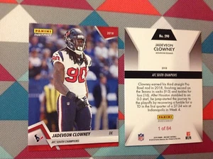 Jadeveon Clowney #290 Texans Red Playoffs 2018 Panini Instant AFC SOUTH CHAMPS - Picture 1 of 1
