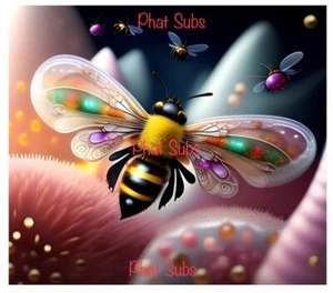 20oz Sublimation Tumbler Wrap Flying Bee Ready To Press Heat Transfer - Picture 1 of 1