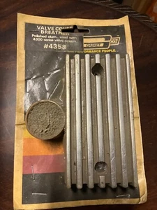 VINTAGE MR GASKET 4358 POLISHED ALUMINUM Valve Cover Oil Breather RAT ROD GASSER - Picture 1 of 8