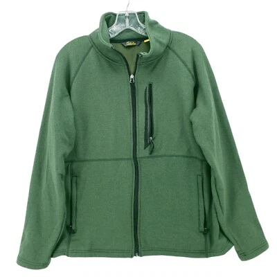 CABELA'S Green Fleece Lined Full Zip Jacket EUC Men's Size LARGE - Image 1 of 4