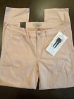 Calvin Klein Women's Cotton Ankle Skinny Jeans Pale Pink Size 10 NWT