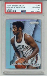 Tarjeta de dinero Panini Prizm #187 Oscar Robertson 2014 PSA 10 Low Pop 2 rara - Imagen 1 de 2
