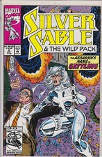 SILVER SABLE AND THE WILD PACK GATTLING JULY #2 MARVEL COMIC BOOK 1992