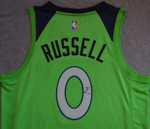 D'Angelo Russell Autographed Signed Jersey COA Minnesota Timberwolve w/tags Auto - Picture 1 of 6