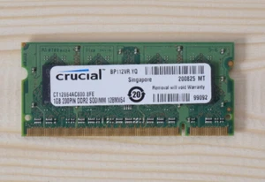 Crucial DDR2 Laptop Memory CT12864AC800.8FE 1GB - Picture 1 of 2