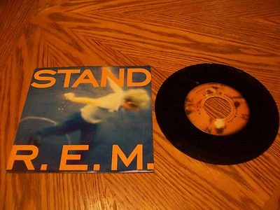 R.E.M. - Stand/Memphis Train Blues 45 rpm w/Pic.Sl. 1988 - Image 1 of 2